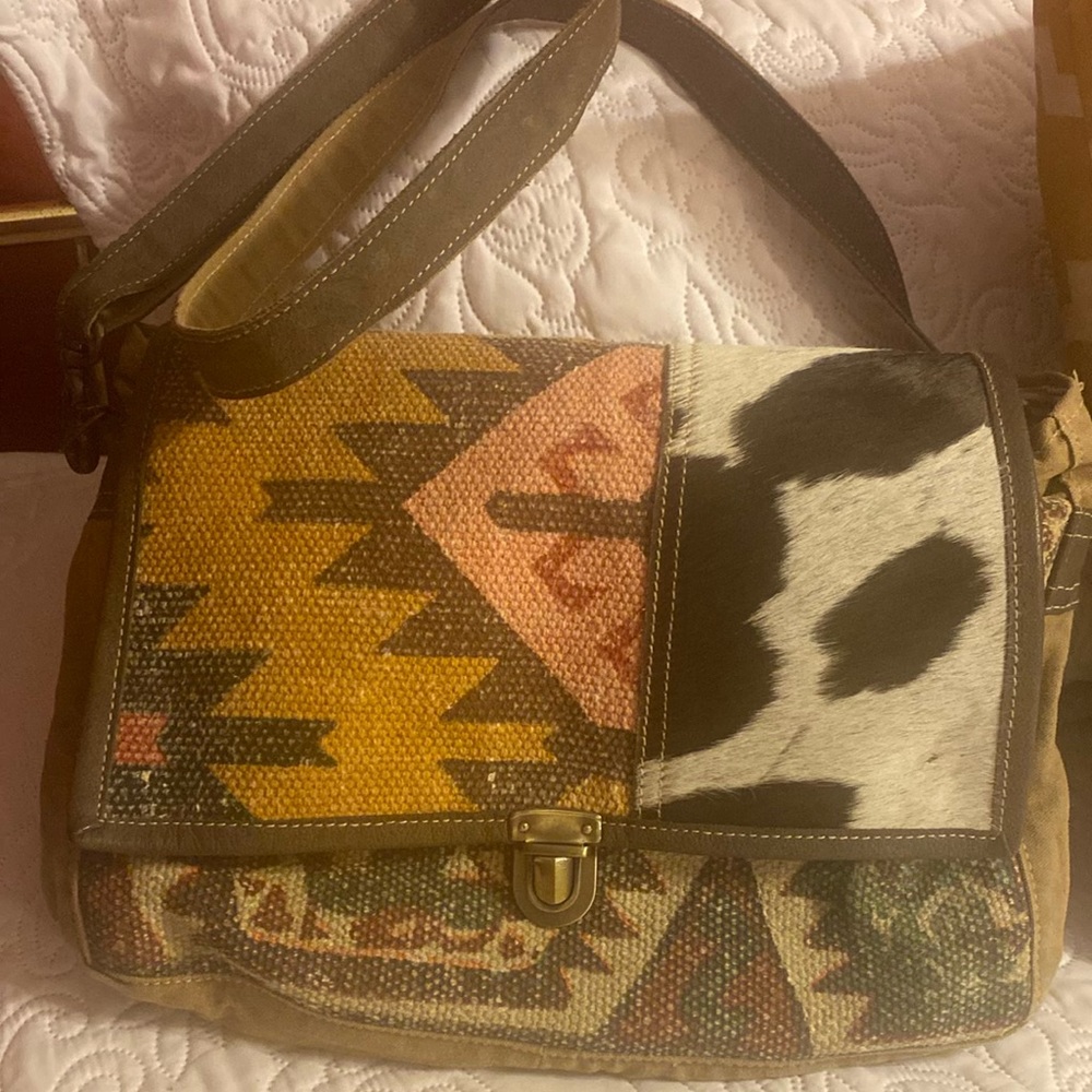 OLAY Aztec shoulder bag.  Bought new.  In perfect condition. Strap is adjustable